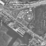 Aerial photo pinpointing Tower 1 location for storm Dennis