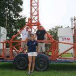 Henri Team in front of Mobile Instrumented Tower