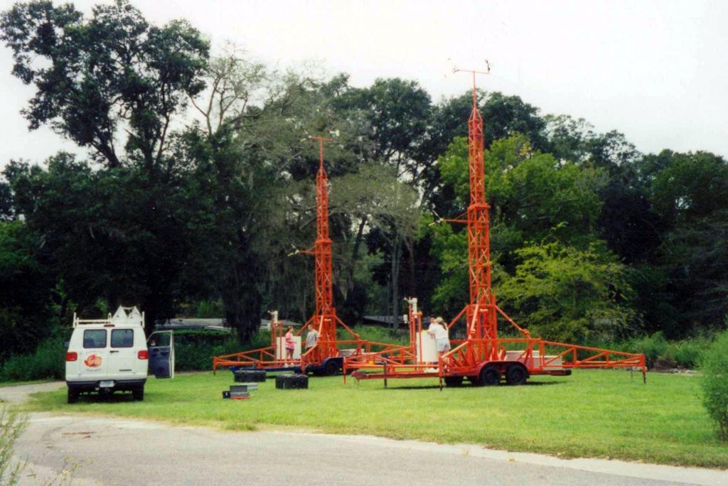 Two erect towers at FDOT